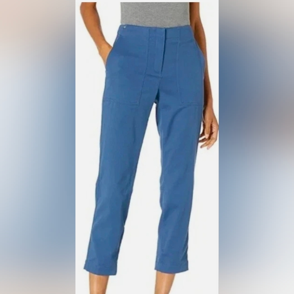 Theory Slate Blue Cropped Ankle Pants
